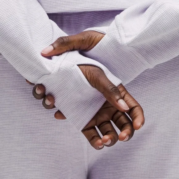 lululemon athletica Scuba Oversized Full Zip Hoodie - Heathered Faint Lavender - Picture 6 of 7